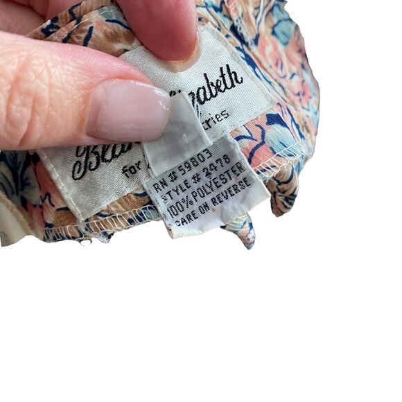 Blake Elizabeth 12 Vintage Dress Floral Print Long Sheath Flowy VTG - Picture 3 of 12